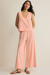 Light Gray Scout Jersey Flare Pant Pant