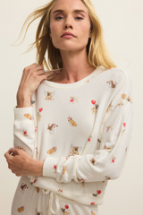 Light Gray Bisous Love Pup Top Top