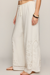 Light Gray Sid Embroidered Woven Pant Pant