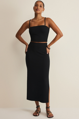 Light Gray Caffari Tube Top Top