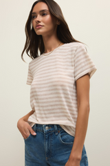 Antique White Tourist Striped Tee Tshirt
