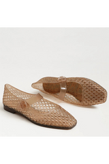 Lavender Michaela Jelly Mary Jane Flat |  Transparent Brown Jelly Sandal