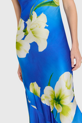 Lavender Gabriella Midi Dress in Mallorca Print Midi Dress