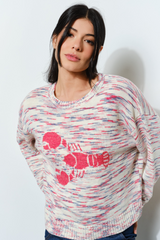 Light Gray Super Nova Lobster Sweater Sweater