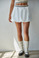 Gray Courtney Bubble Mini Skirt Mini Skirt