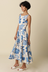 Light Gray Tina Floral Maxi Dress Maxi Dress