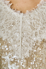Gray Nothing But Glow Sequin Mini Dress Mini Dress