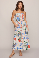 Light Gray Cornelia Getaway Midi Dress Midi Dress