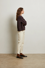 Gray Janet Cotton Crewneck Sweater Sweater