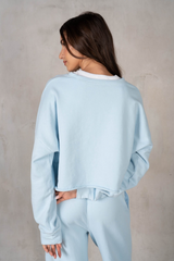 Gray Percy Terry Cropped Sweatshirt Sweatshirt