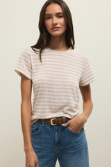 Antique White Tourist Striped Tee Tshirt