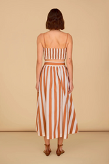 Tan Lulu Top in Ceramica Top