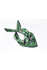 White Smoke Mystic Marsh Scarf | Hand-Painted Southern Wildlife Scarf