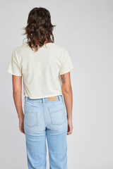 Light Gray Drew Crop T-Shirt T Shirt