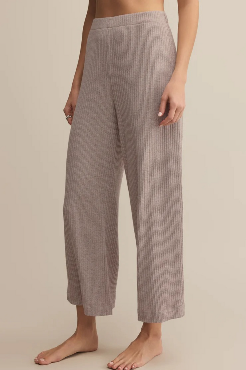 Gray Coastline Rib Pant Pant