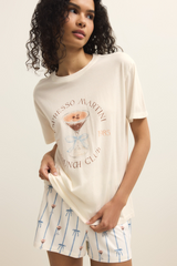 Antique White Espresso Martini Boyfriend Tee T Shirt