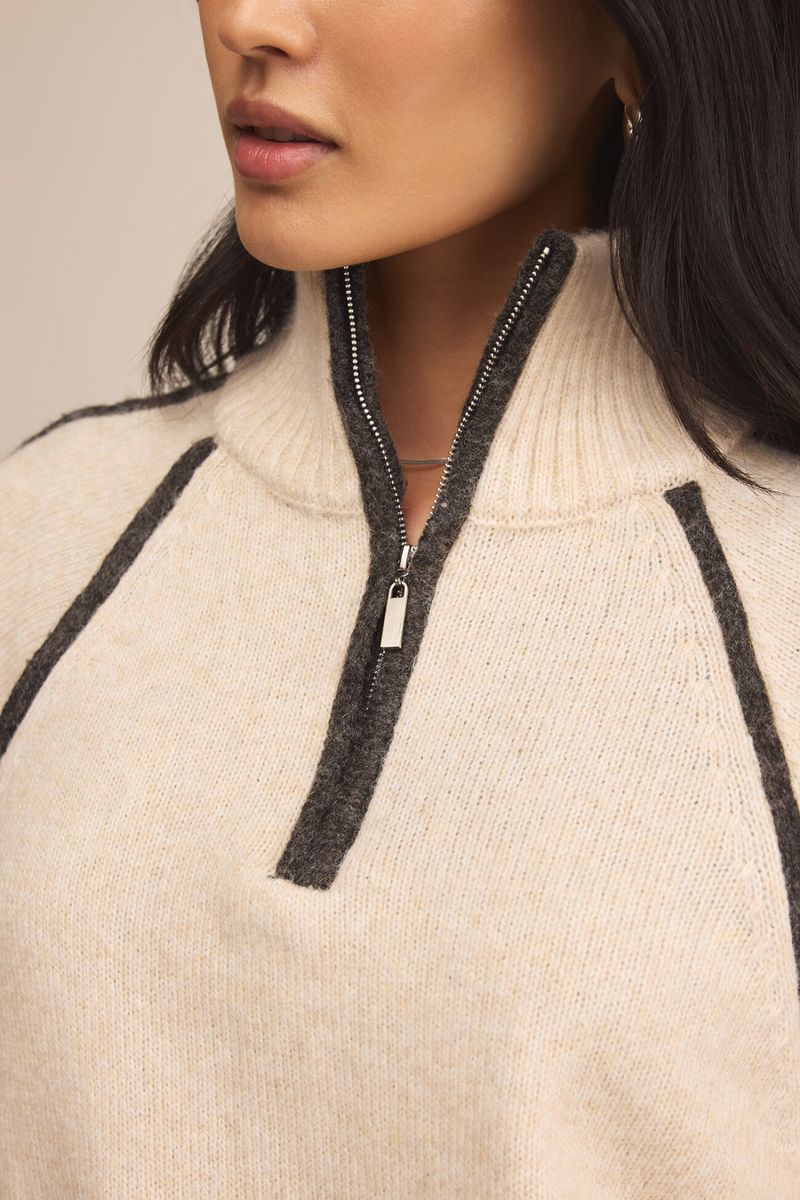 Wheat Alps Half Zip Sweater Sweater