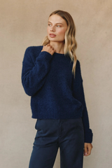 Dark Slate Gray Drop Shoulder Sweater Sweater