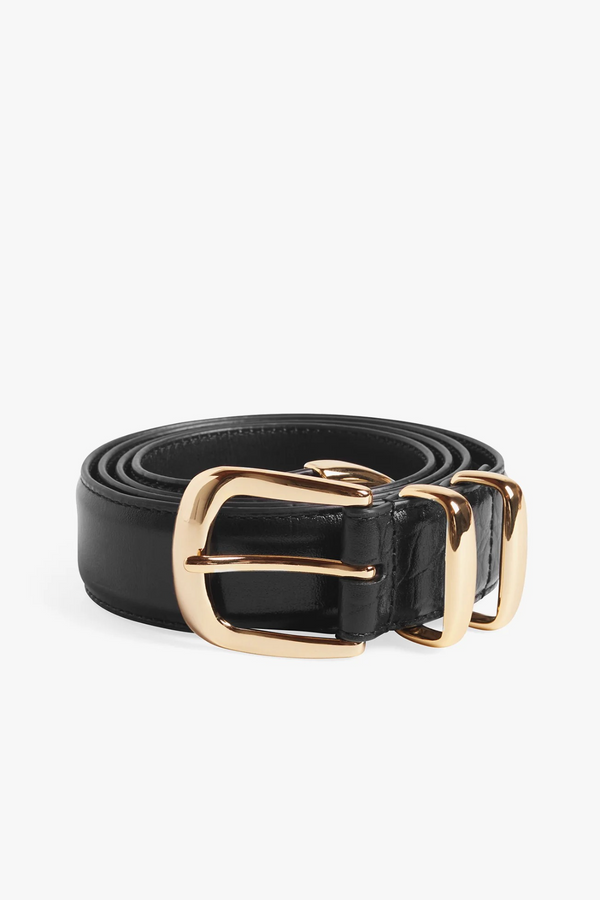 White Smoke The Jordan Croc Embossed Belt Belt
