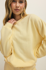 Pale Goldenrod Classic Boyfriend Sweatshirt Sweater