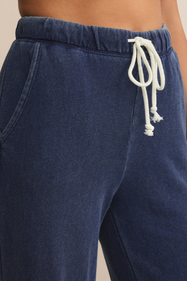 Dark Slate Gray Hunter Knit Denim Pant Pant