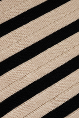 Black Emori Striped Muscle Tank Tank