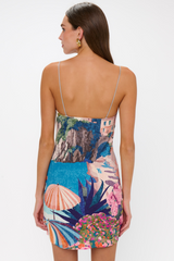 Lavender PTO Mini Dress in Oasis Beach Club Mini Dress