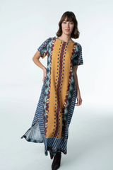 White Smoke Diana Maxi Dress in Terracotta Tapestry Maxi Dress