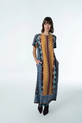 White Smoke Diana Maxi Dress in Terracotta Tapestry Maxi Dress