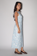 Light Gray Sail Away Midi Dress Midi Dress