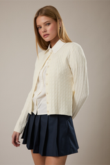 Gray The Gentle Weave Cardigan Cardigan