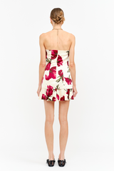 White Smoke Arly Strapless Floral Mini Dress Mini Dress