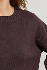 Dark Slate Gray Janet Cotton Crewneck Sweater Sweater