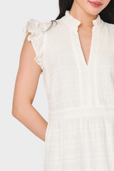 Lavender Flutter Sleeve Maxi Decked Out Day Dress Maxi Dress