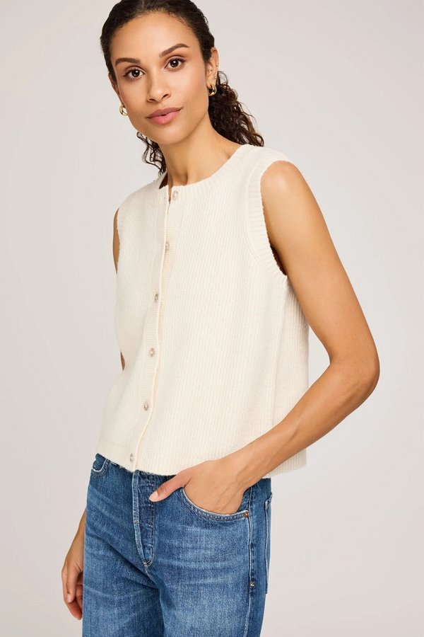 Light Gray Winnie Knit Vest Vest