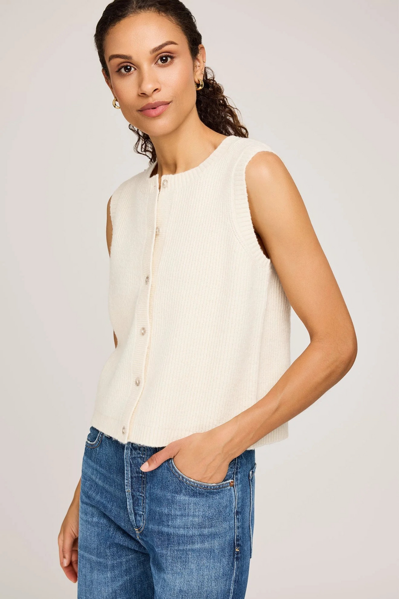 Light Gray Winnie Knit Vest Vest