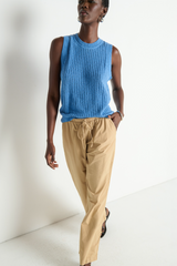 Gray Lucia Tie Waist Pant Pant