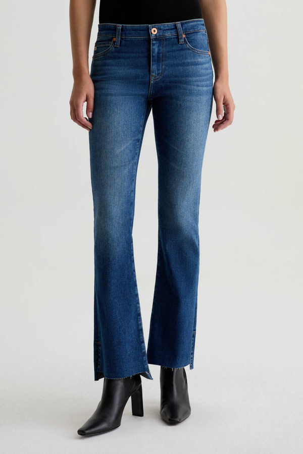 Dark Slate Gray Angel Low Rise Boot Cut | 12 Years Assumption Jeans