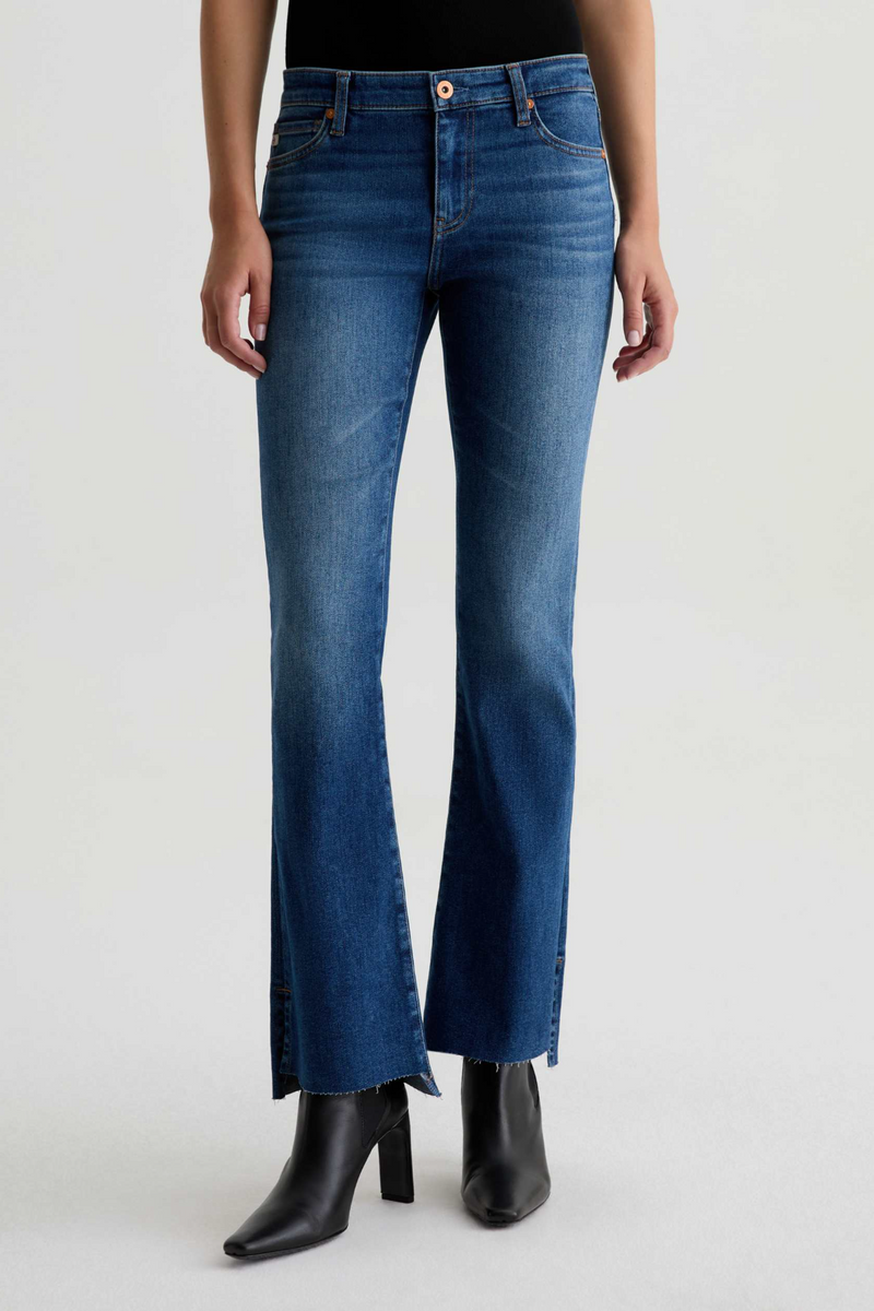 Dark Slate Gray Angel Low Rise Boot Cut | 12 Years Assumption Jeans