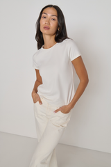 Light Gray Tavi Crew Neck Tee Tee