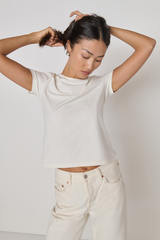 Light Gray Tavi Crew Neck Tee Tee