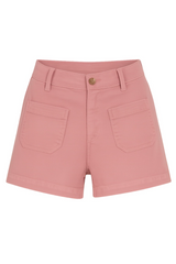 Rosy Brown Carlisle High Rise Patch Pocket Short Short