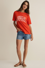 Light Gray Sweetheart Boyfriend Tee Graphic Tee