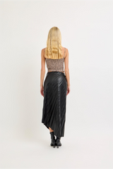 Lavender No Apologies Vegan Leather Midi Skirt Midi Skirt