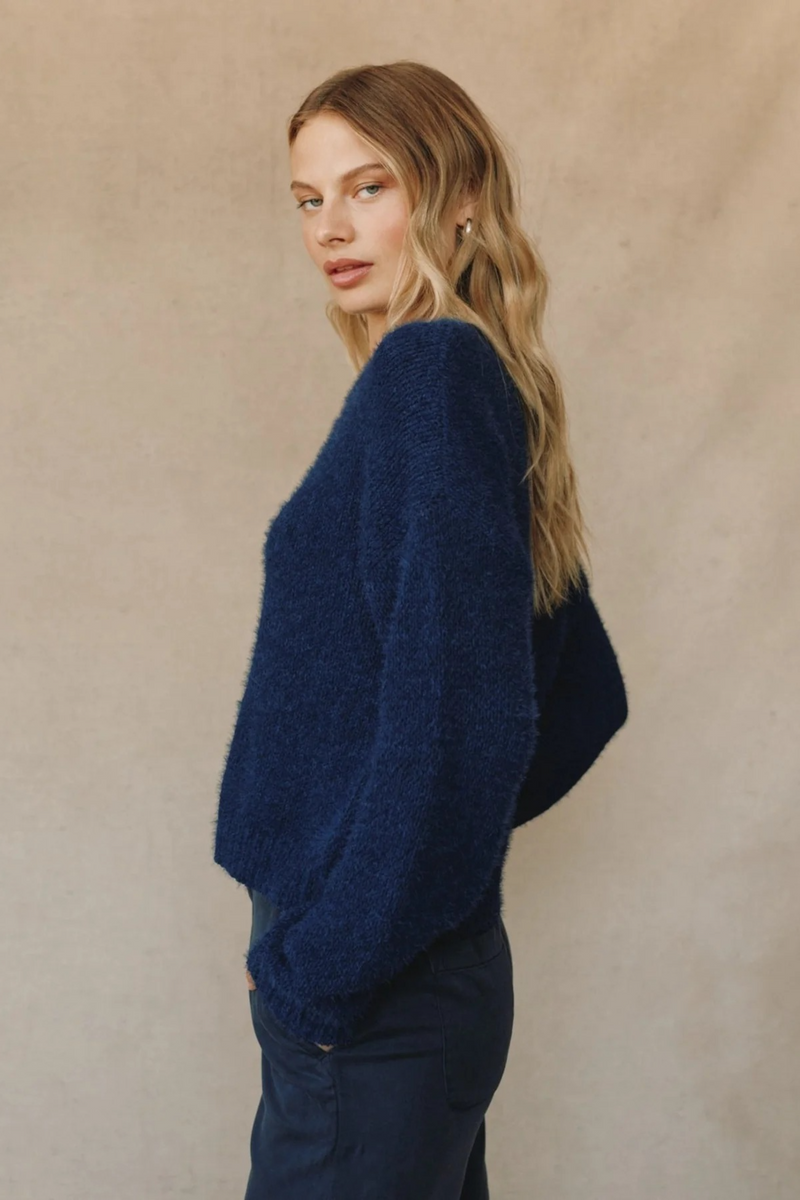 Rosy Brown Drop Shoulder Sweater Sweater
