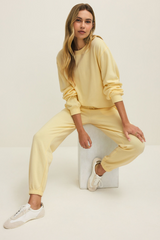 Antique White Classic Boyfriend Sweatshirt Sweater