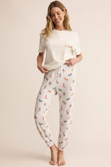 Light Gray Classic Pup Jogger Lounge Pants