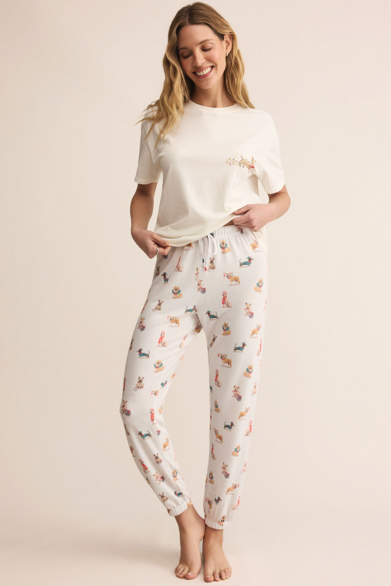 Light Gray Classic Pup Jogger Lounge Pants