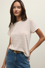 Antique White Tourist Striped Tee Tshirt