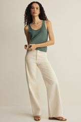 Light Gray Julian Crochet Tank Tank Top